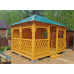 Беседка для дачи "Солидная" в Павлово-Посадский городской округ с четырехскатной крышей
